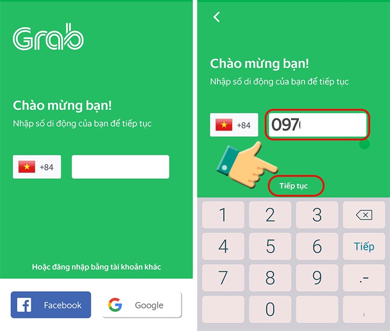 Ảnh Giao Diện đăng Ký Tài Khoản Trên ứng Dụng Grab
