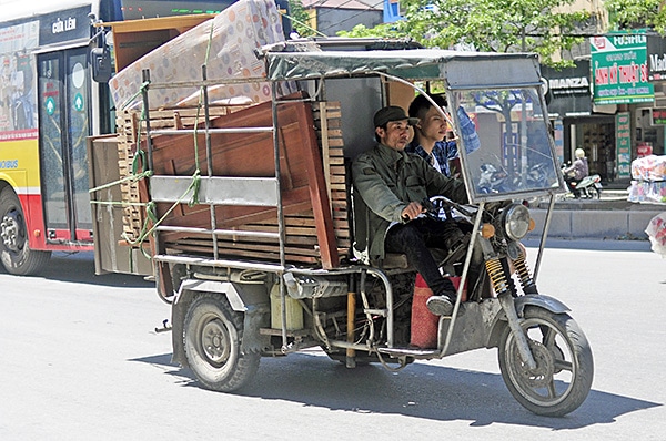 Các Loại Hàng Hóa Thường Vận Chuyển Bằng Xe Ba Gác