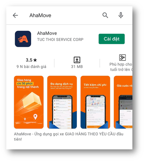 Tải Và Cài Đặt Ứng Dụng AhaMove